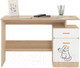 Миниатюра изображения товара Письменный стол Аквилон Кот №17 (туя светлая/белый)