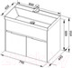 Миниатюра изображения товара Тумба под умывальник Aquanet Латина 80 / 179638