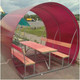 Миниатюра изображения товара Беседка КомфортПром Пион 2м с покрытием (гранатовый)