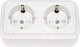 Миниатюра изображения товара Розетка Bylectrica Пралеска РА16-274 (белый)