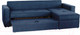 Миниатюра изображения товара Диван угловой Мебель-Парк Торонто 1 Evolution 12 Navy рогожка (темно-синий)