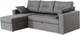 Миниатюра изображения товара Диван угловой Мебель-Парк Торонто 1 Evolution 16 Grey рогожка (серый)