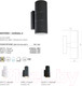 Миниатюра изображения товара Бра уличное Arte Lamp Mistero A3302AL-2BK