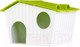 Миниатюра изображения товара Домик для клетки Voltrega 0315945 (белый/зеленый)