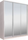 Миниатюра изображения товара Шкаф-купе Рэйгрупп 203450 YYX Elgon РГ-08.04 (ясень снежный/хром)