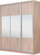 Миниатюра изображения товара Шкаф-купе Рэйгрупп 176450 TTX Elgon РГ-03.01 (дуб торонто/хром)