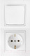 Миниатюра изображения товара Блок выключатель+розетка Bylectrica Уют В-РЦ-729 (белый)