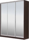 Миниатюра изображения товара Шкаф-купе Рэйгрупп 203450 VVX Elgon РГ-02.04 (венге/хром)