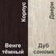 Миниатюра изображения товара Шкаф-купе Кортекс-мебель Сенатор ШК10 Классика ДСП (венге/дуб сонома)