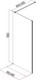 Миниатюра изображения товара Душевая стенка Aquanet Cinetic / AE12-F-90H190U-CT (прозрачное стекло)