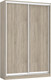 Миниатюра изображения товара Шкаф-купе Кортекс-мебель Сенатор ШК10-45 Классика ДСП (дуб сонома)