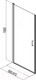Миниатюра изображения товара Душевая дверь Aquanet Cinetic 90 / AE12-N-90H190U-CT (прозрачное стекло)