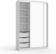 Миниатюра изображения товара Шкаф-купе Кортекс-мебель Сенатор ШК10-45 Классика зеркало (белый)
