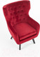 Миниатюра изображения товара Кресло мягкое Halmar Marvel (бордовый/черный)