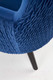 Миниатюра изображения товара Кресло мягкое Halmar Ravel (темно-синий/черный)
