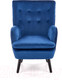 Миниатюра изображения товара Кресло мягкое Halmar Ravel (темно-синий/черный)