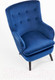 Миниатюра изображения товара Кресло мягкое Halmar Ravel (темно-синий/черный)