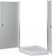 Миниатюра изображения товара Душевой уголок Aquanet Iva NK1222 99х88х190 L / 182521 (стекло прозрачное)