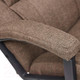 Миниатюра изображения товара Кресло офисное Tetchair Bergamo ткань (хром/коричневый 3M7-147)