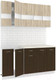 Миниатюра изображения товара Кухонный гарнитур Кортекс-мебель Корнелия Экстра 1.6м (дуб сонома/венге/королевский опал)
