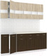 Миниатюра изображения товара Кухонный гарнитур Кортекс-мебель Корнелия Экстра 2.0м (дуб сонома/венге/мадрид)