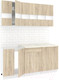 Миниатюра изображения товара Кухонный гарнитур Кортекс-мебель Корнелия Экстра 1.7м (дуб сонома/мадрид)