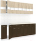 Миниатюра изображения товара Кухонный гарнитур Кортекс-мебель Корнелия Экстра 2.3м (дуб сонома/венге/марсель)