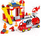 Миниатюра изображения товара Конструктор Полесье Макси.Пожарная станция / 77509 (81эл)