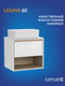 Миниатюра изображения товара Тумба под умывальник Cersanit Louna 60 / SZ-LOU60-BL/WH