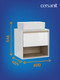Миниатюра изображения товара Тумба под умывальник Cersanit Louna 60 / SZ-LOU60-BL/WH