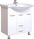 Миниатюра изображения товара Тумба с умывальником Onika Моника 75.10 (107501 + 1WH110259)