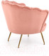 Миниатюра изображения товара Кресло мягкое Halmar Amorinito (светло-розовый/золото)