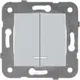 Миниатюра изображения товара Выключатель Panasonic Karre Plus WKTT00102SL-BY (серебристый)