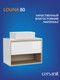 Миниатюра изображения товара Тумба под умывальник Cersanit Louna 80 / SP-SZ-LOU80-BL/Wh