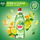 Миниатюра изображения товара Средство для мытья посуды Fairy Pure&Clean Бергамот и Имбирь (650мл)