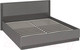 Миниатюра изображения товара Двуспальная кровать ТриЯ Наоми ТД-208.01.02 с ПМ (серый/джут)