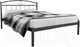 Миниатюра изображения товара Односпальная кровать Князев Мебель Люмия ЛЯ.90.200.Ч (черный муар)