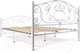 Миниатюра изображения товара Полуторная кровать Князев Мебель Виктория ВЯ.120.200.Б (белый муар)