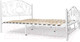 Миниатюра изображения товара Двуспальная кровать Князев Мебель Виктория ВЯ.160.200.Б (белый муар)