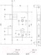 Миниатюра изображения товара Замок врезной Apecs 1423-CR