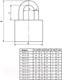 Миниатюра изображения товара Замок навесной Apecs PD-01-32-L