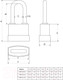 Миниатюра изображения товара Замок навесной Apecs PDR-50-70-L