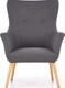 Миниатюра изображения товара Кресло мягкое Halmar Cotto (темно-серый)