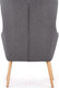 Миниатюра изображения товара Кресло мягкое Halmar Cotto (темно-серый)