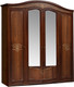 Миниатюра изображения товара Шкаф ФорестДекоГрупп Луиза 4-х створчатый (орех)