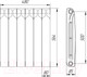 Миниатюра изображения товара Радиатор биметаллический BiLux Plus R500 (6 cекций)