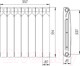 Миниатюра изображения товара Радиатор биметаллический BiLux Plus R500 (7 cекций)