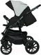 Миниатюра изображения товара Детская универсальная коляска Alis Alvaro F 3 в 1 (Al 04, темно-серый/светло-серый/белая кожа)