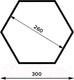 Миниатюра изображения товара Полка-ячейка Domax FHS 300 Hexagonal Shelf DS / 67703 (300x260x115x18, сонома ОАК)