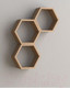 Миниатюра изображения товара Полка-ячейка Domax FHS 300 Hexagonal Shelf DS / 67703 (300x260x115x18, сонома ОАК)